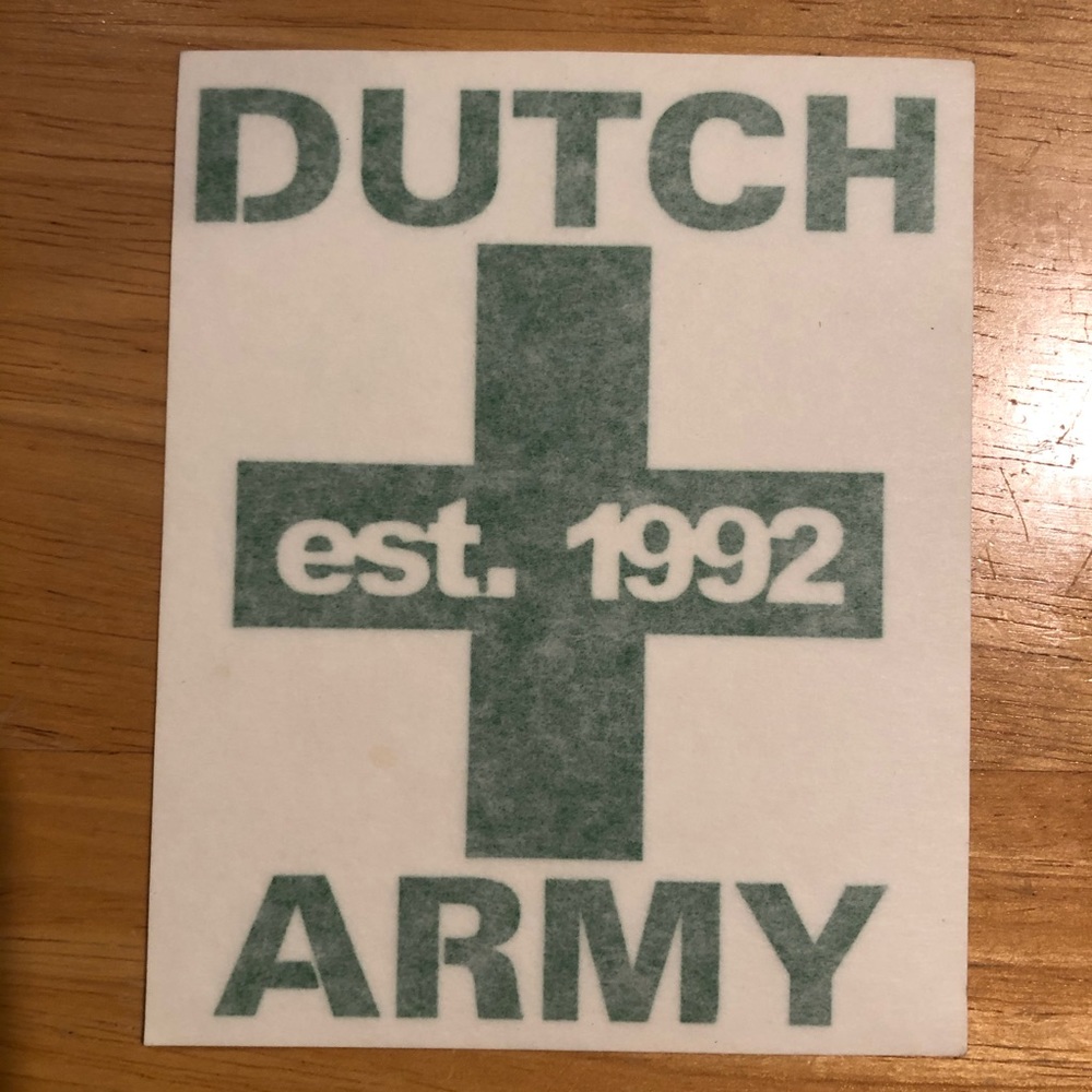 Dutch Bros Dutch Army Sticker